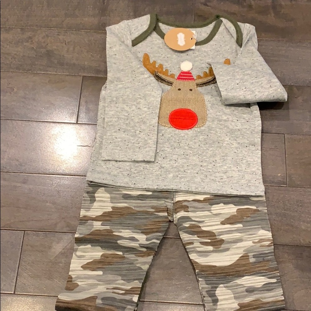 Boys reindeer Mud Pie outfit